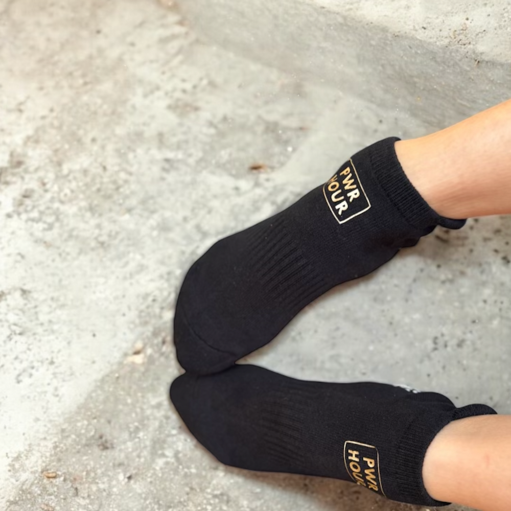 Black Ankle Grip Sock