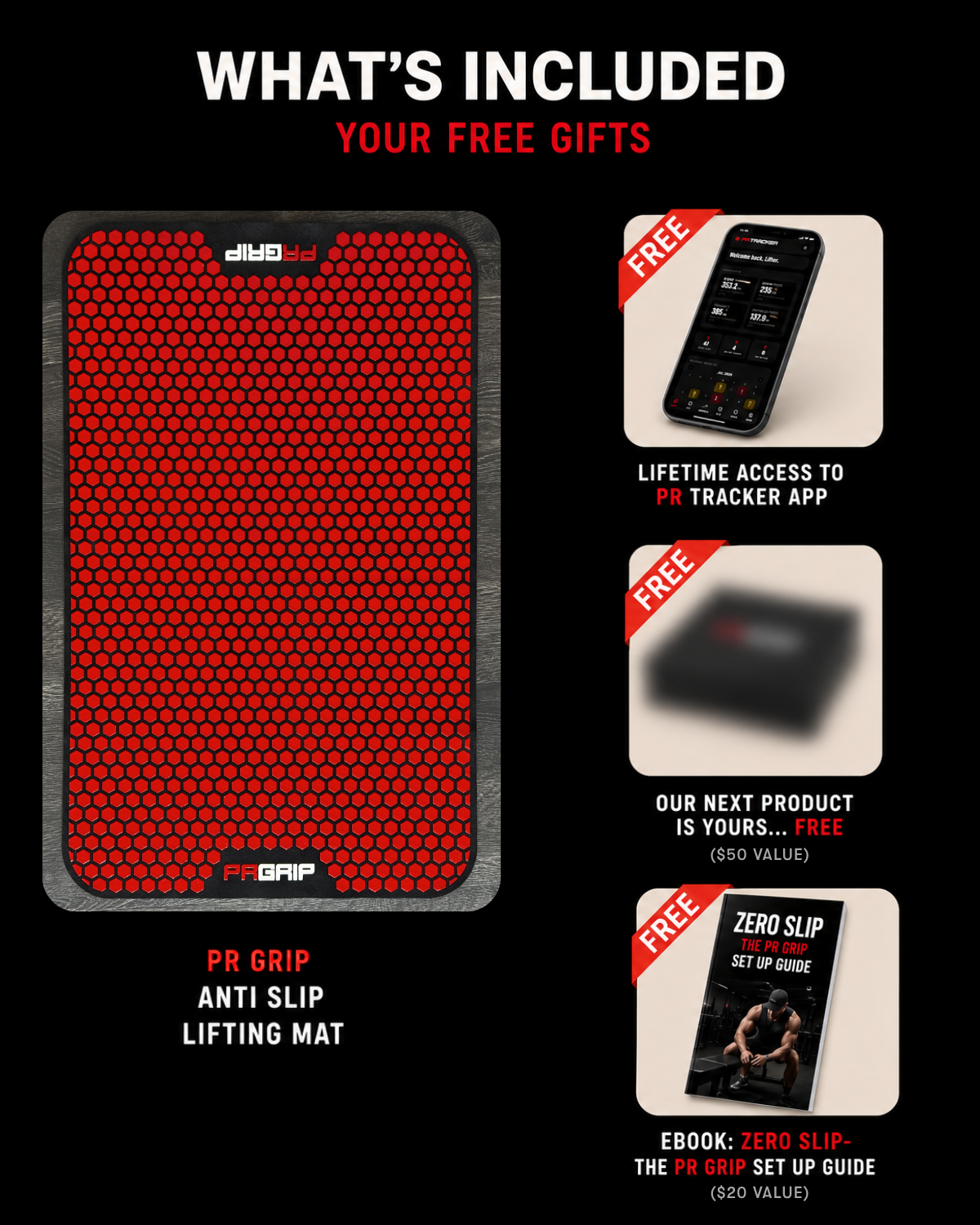 PR Grip Anti-Slip Lifting Mat Founders Edition